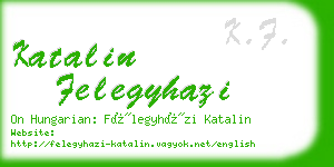 katalin felegyhazi business card